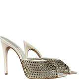 YSL Gippy Crystal Mesh Stilettos
