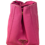 Prada Pink Canvas Canapa Hand Bag