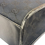 Gucci GG Black Canvas Vintage Jackie Tote Handbag