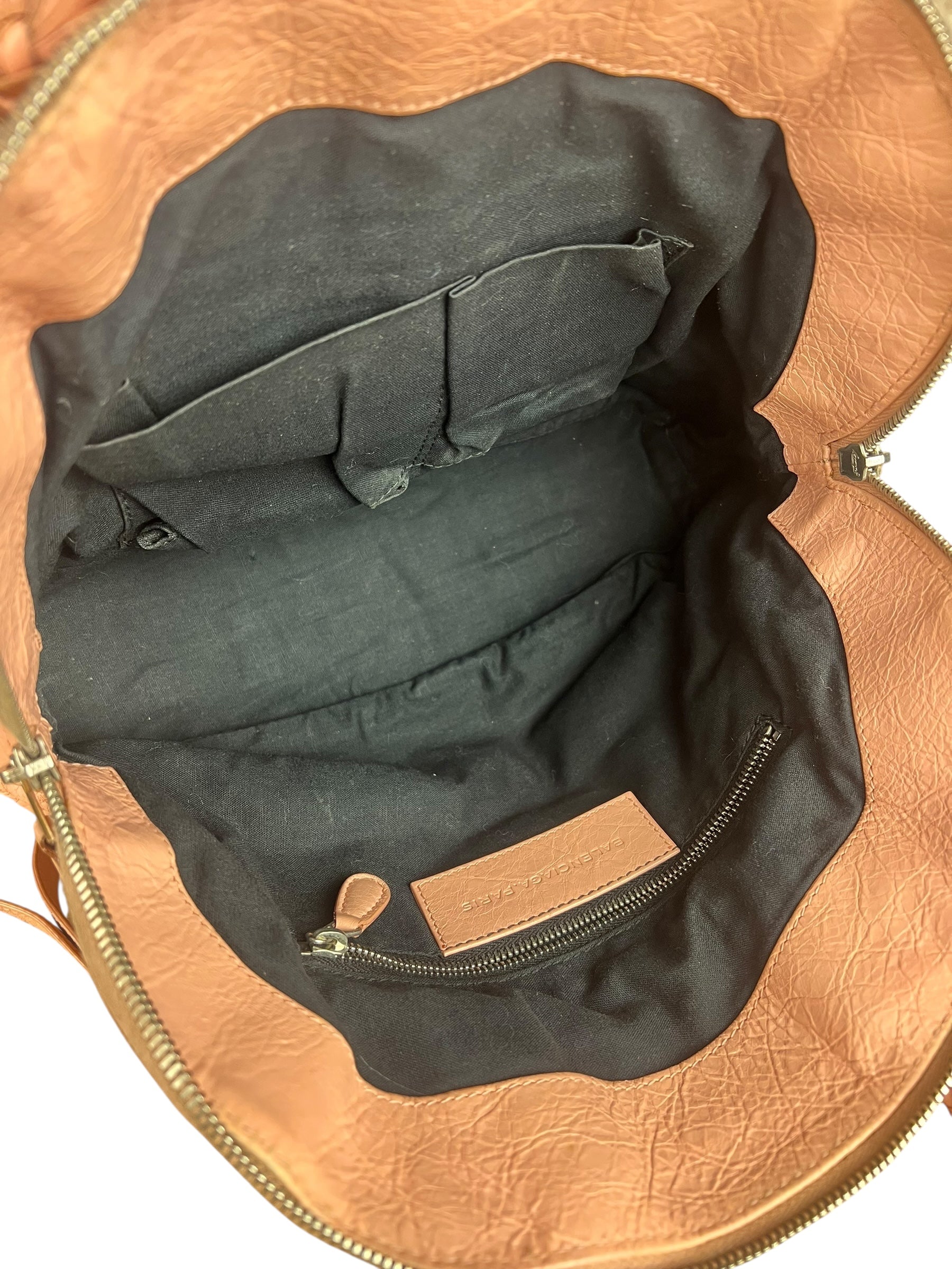 Balenciaga Pink Moto Leather Dome 2Way City Bag