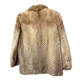 Vintage Mink Brown Stripped Mink Fur Coat