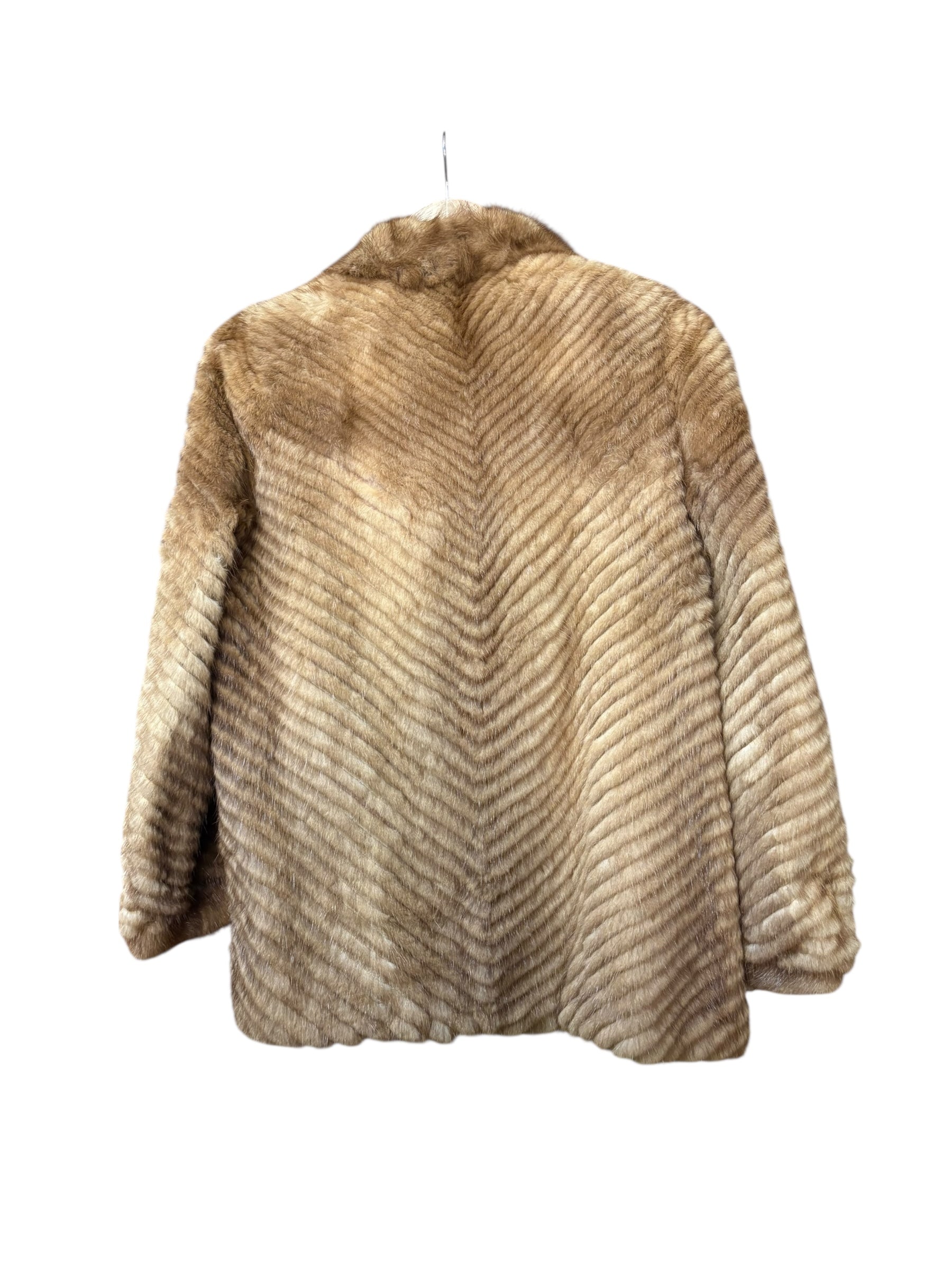 Vintage Mink Brown Stripped Mink Fur Coat