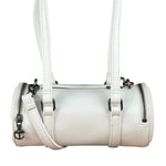 Telfar White Leather Duffle Two-Way Bag