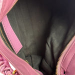 Balenciaga Purple Leather Velo Moto Two-Way Bag