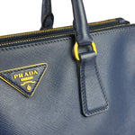 Prada Navy Saffiano Leather Galleria Tote