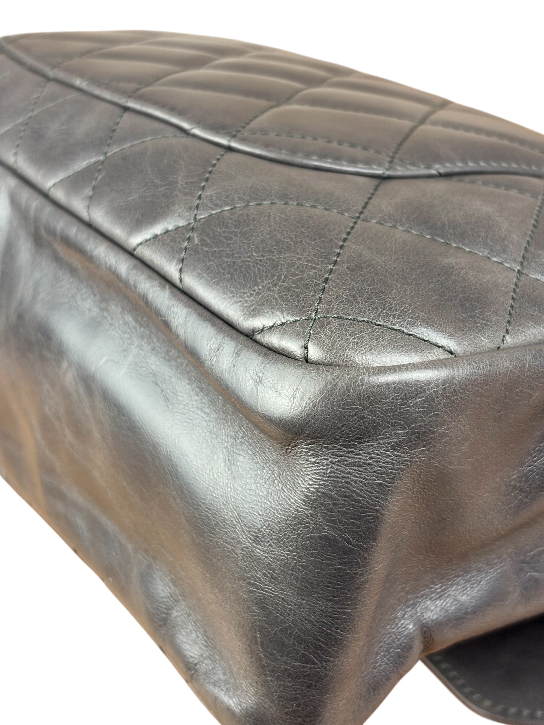 Chanel Dark Grey Cockpit Flap Shoulder Bag 2015