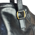 Yves Saint Laurent Black Patent Leather Downtown Tote
