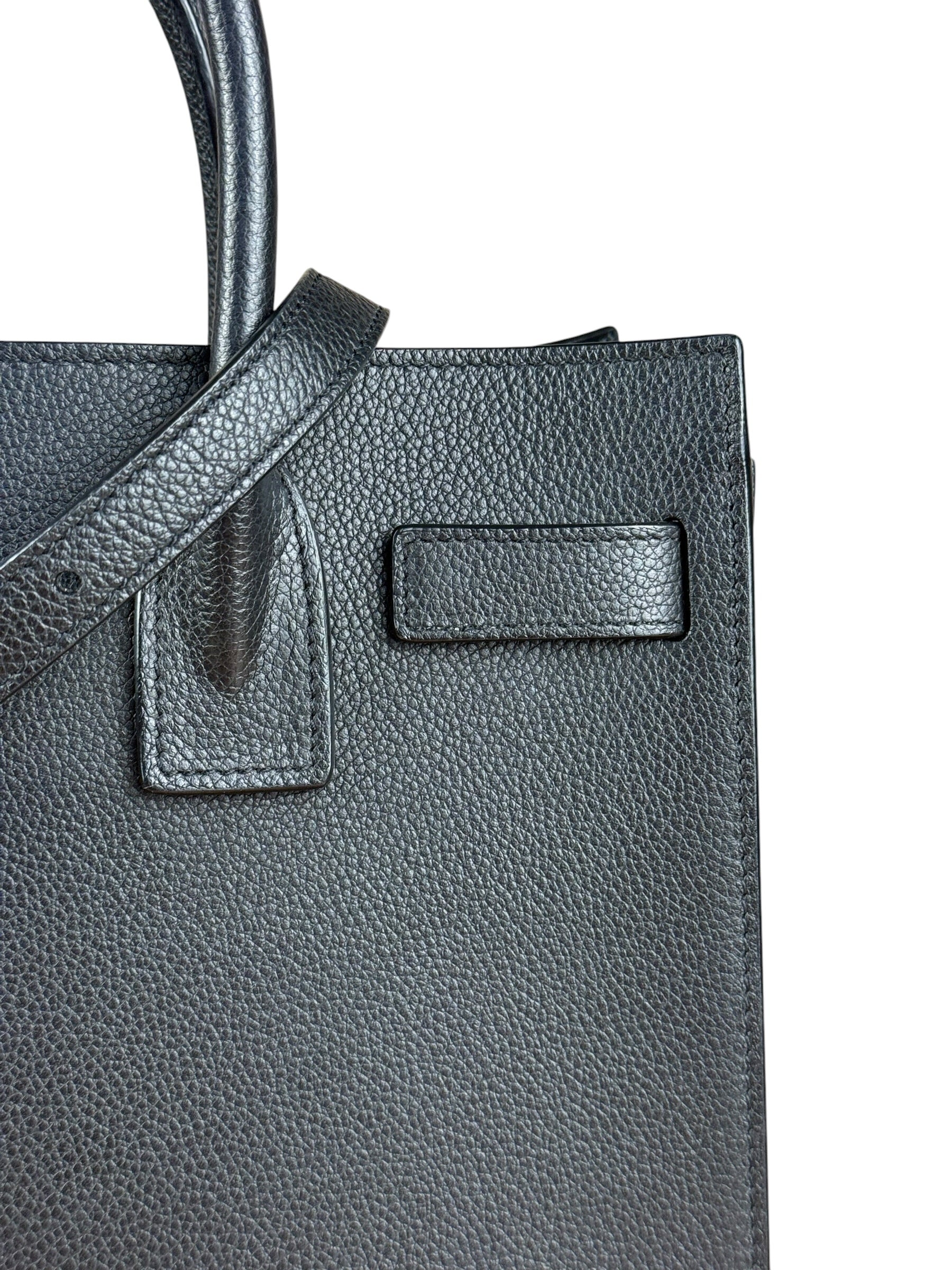 Saint Laurent Sac de Jour Baby 2Way Black Grained Leather