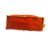 Chanel Orange Suede Shearling Patchwork Shoulder Bag 2001