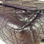 Christian Dior Purple Quilted Leather Flap Bag