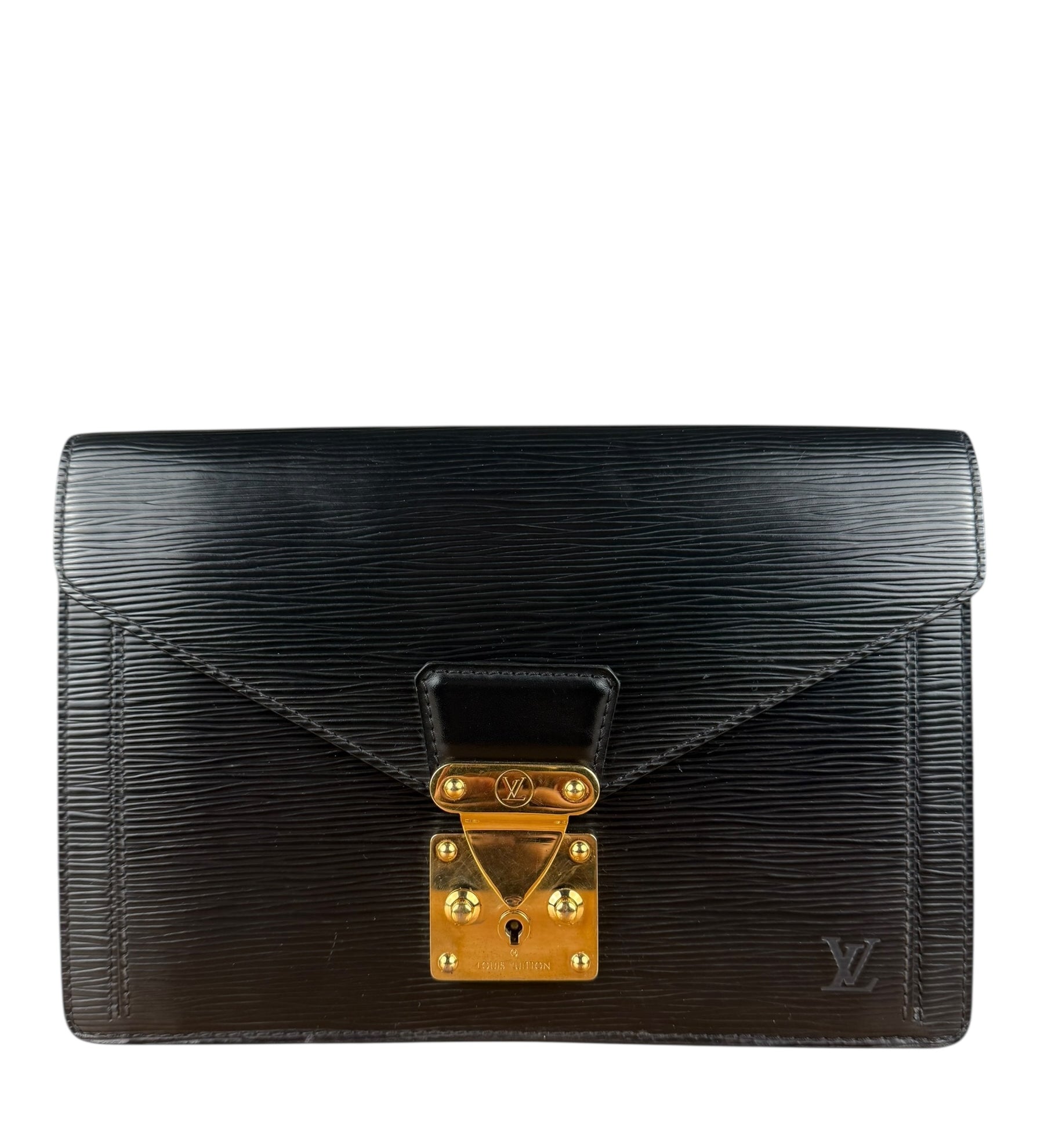 Louis Vuitton Black Epi Clutch