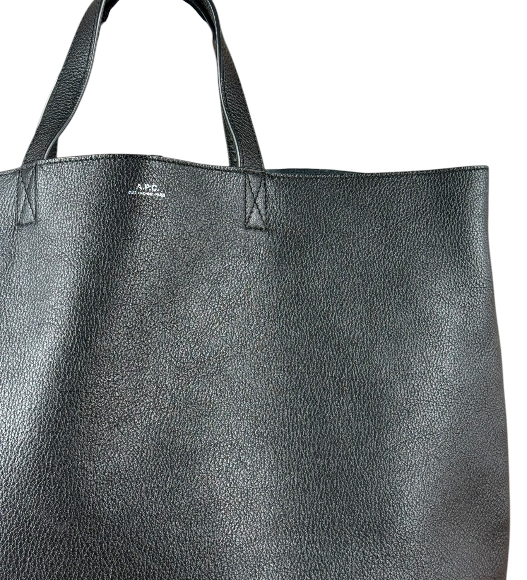 A.P.C. Leather Tote Black