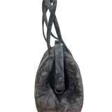 Prada Lux Grey Scamosciato Tie Dye Clutch Top Handbag