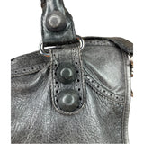 Balenciaga Dark Grey Covered Brogues City Bag