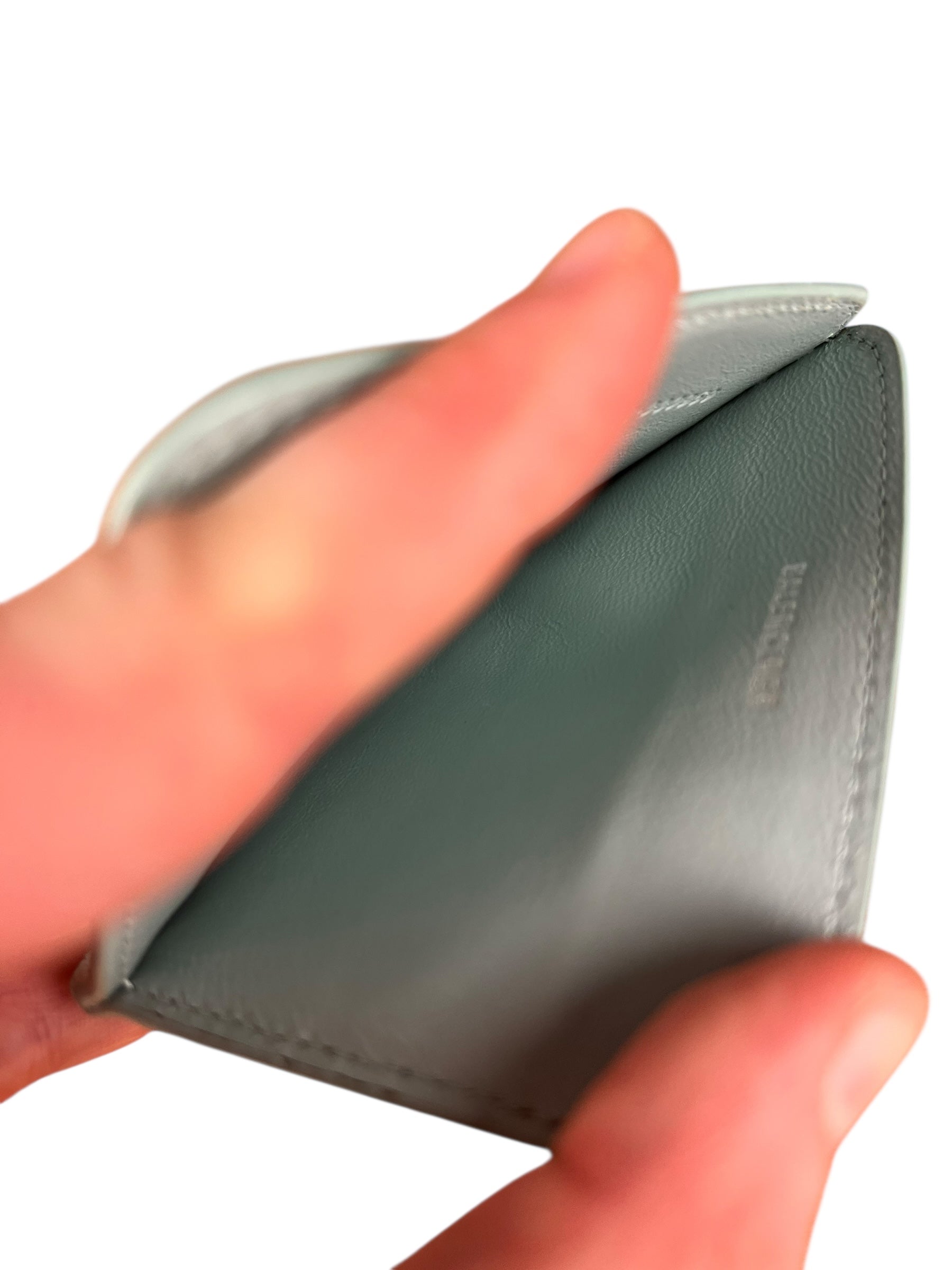 Balenciaga Leather Crocodile Cash Cardholder