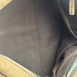 Chloe Beige/Silver Patent Leather Paddington Handbag