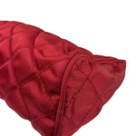 Prada Vintage Red Quilted Nylon Pouch MV599
