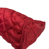 Prada Vintage Red Quilted Nylon Pouch MV599