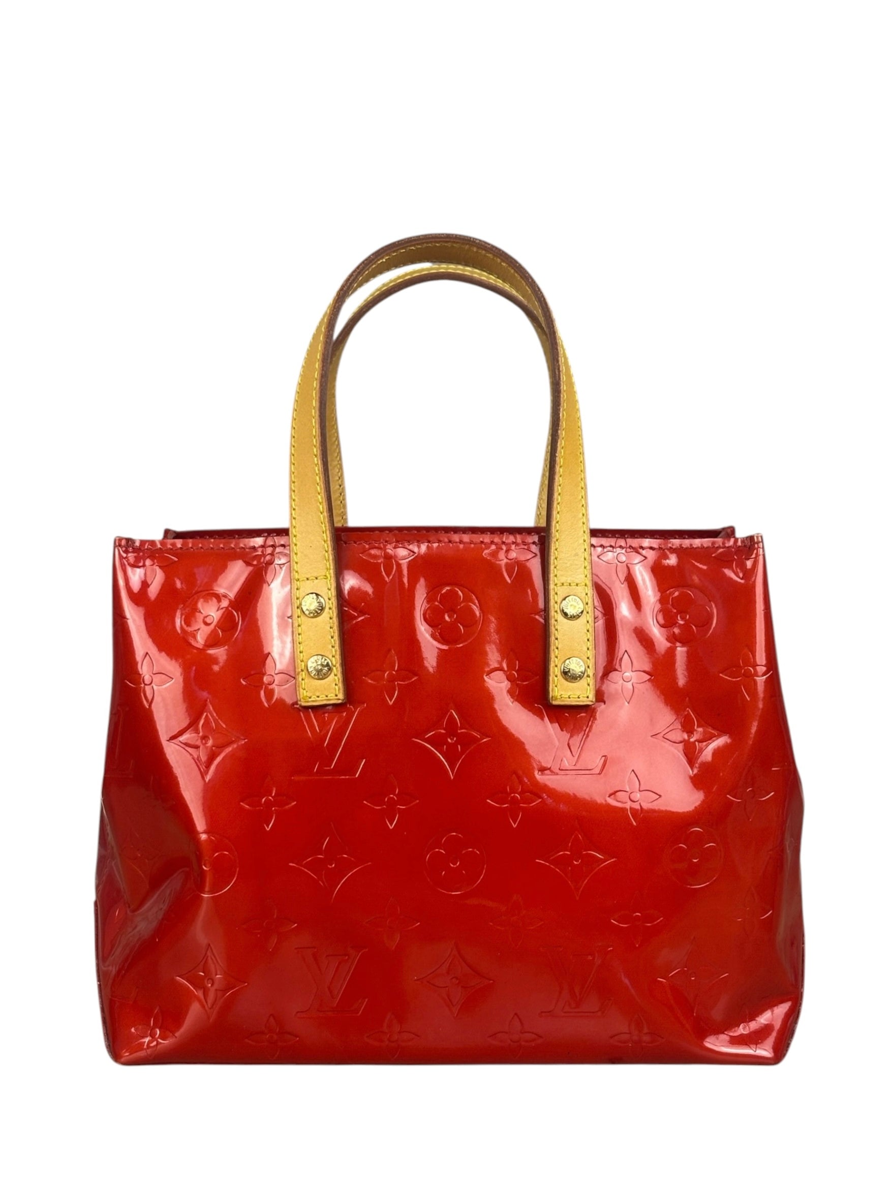 Louis Vuitton Vintage Rouge Monogram Vernis Reade Tote Bag PM