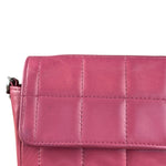 Chanel Pink CC 2002 Chocolate Bar Chain Flap