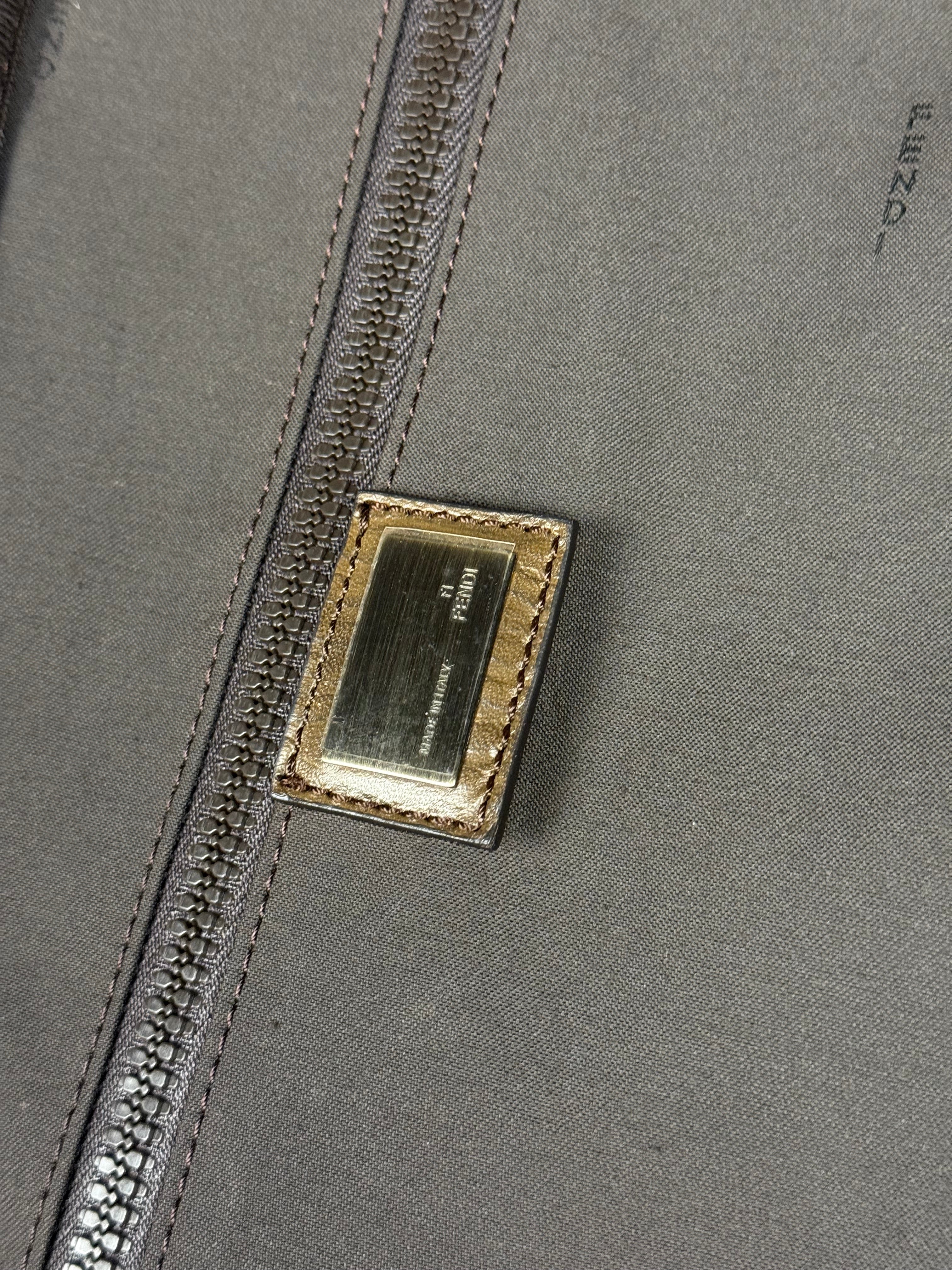 Fendi Vintage Zucca Coated Roller Luggage