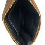 Mulberry Brown Leather Softie Quilted Coin Pouch