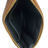 Mulberry Brown Leather Softie Quilted Coin Pouch
