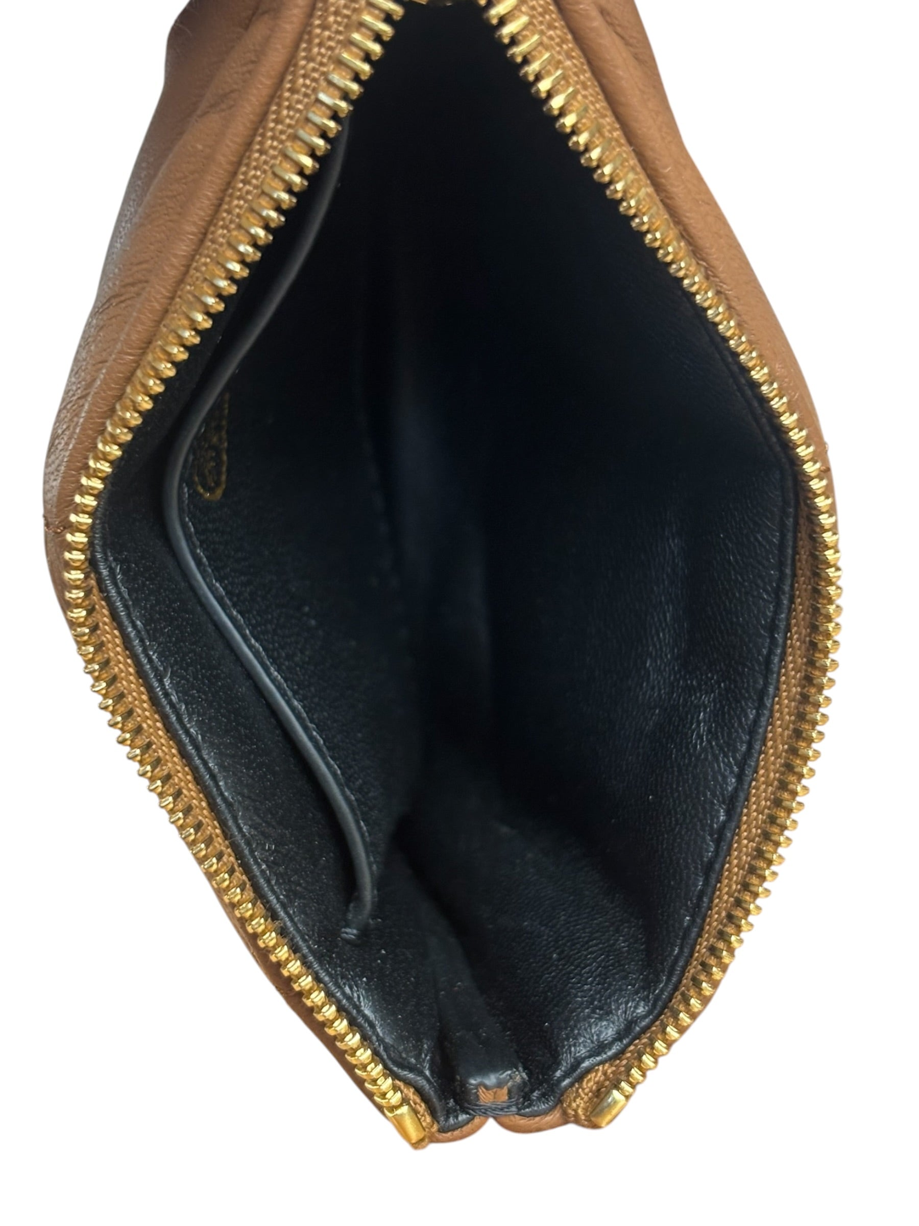 Mulberry Brown Leather Softie Quilted Coin Pouch