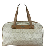 Christian Dior Vintage Beige Honeycomb Boston Bag