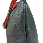 Gucci Black Leather Drawstring Backpack