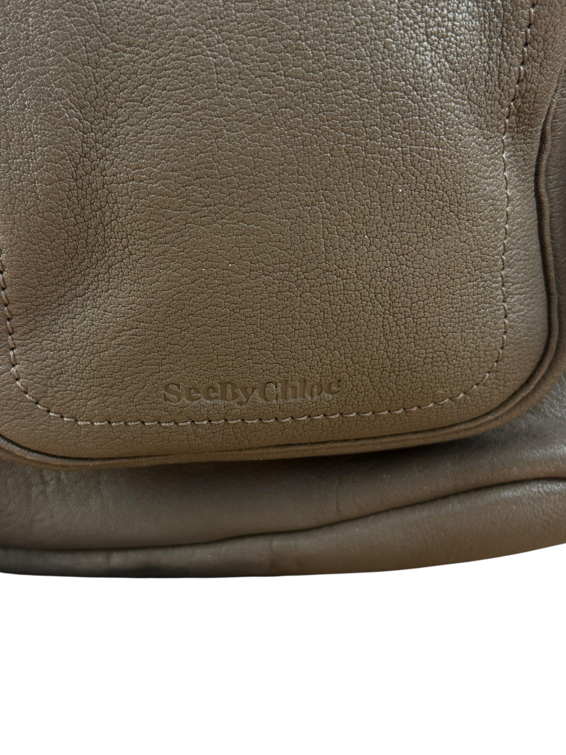 Chloé See by Chloé Brown Leather Pocket Shoulder Bag