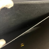 Chanel CC Black Patent Quilted Flap Briefcase Handbag '95