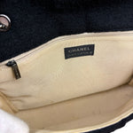 Chanel Black Wool Quilted 2.55 Chain Flap Bag '97-'99