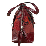 Coach Red Leather Patchwork Handbag