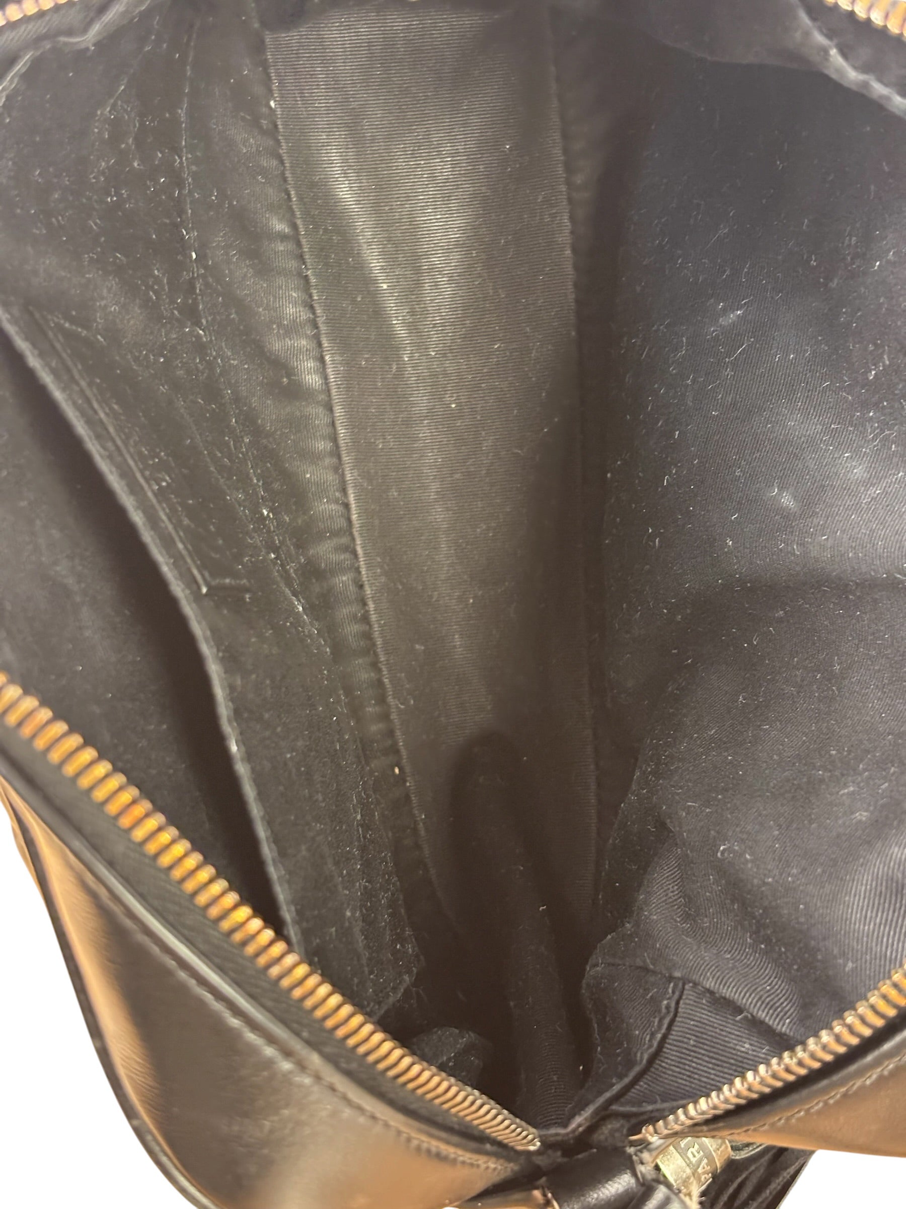 Yves Saint Laurent Black Leather Lou Camera Bag