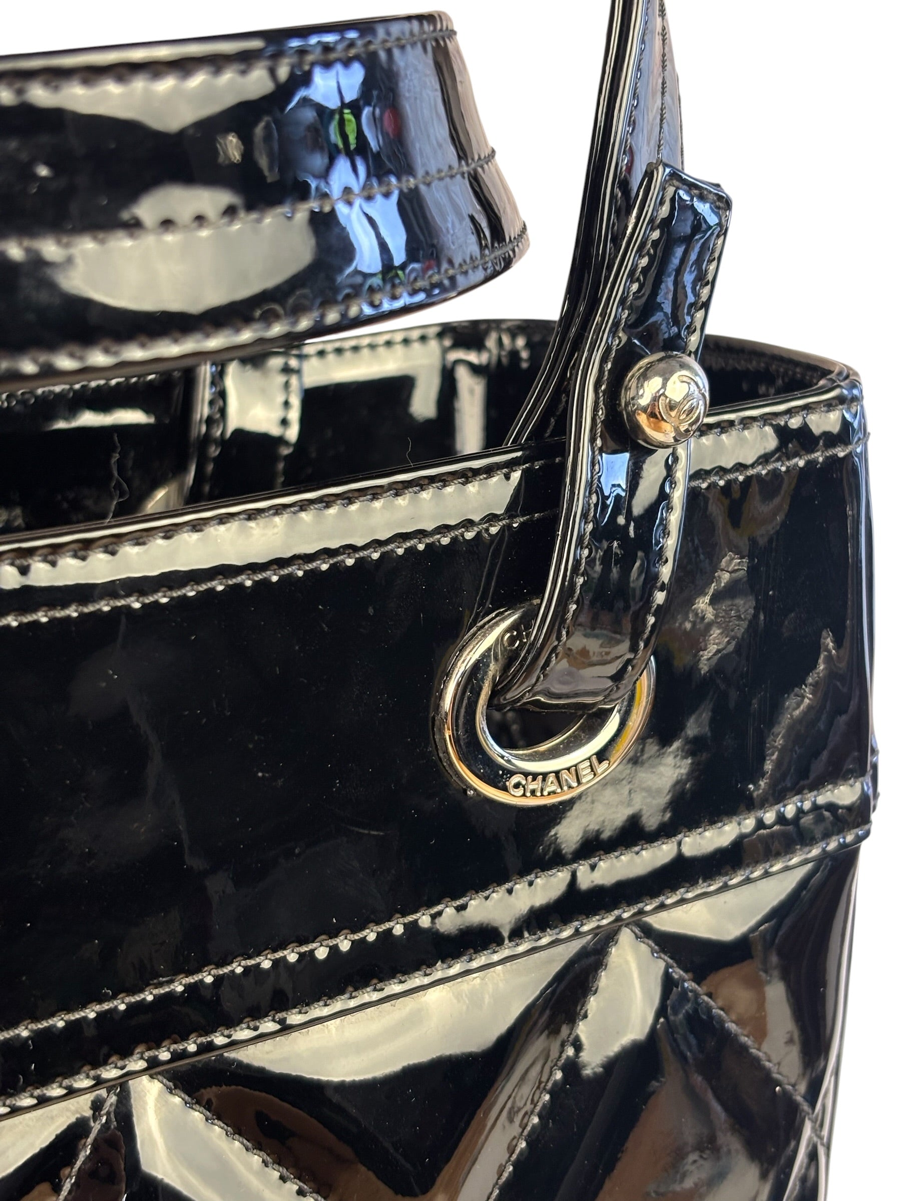 Chanel Black Leather Paris-Biarritz Tote