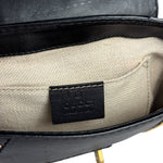 Gucci Black Leather Snaffle Bit Shoulder Bag