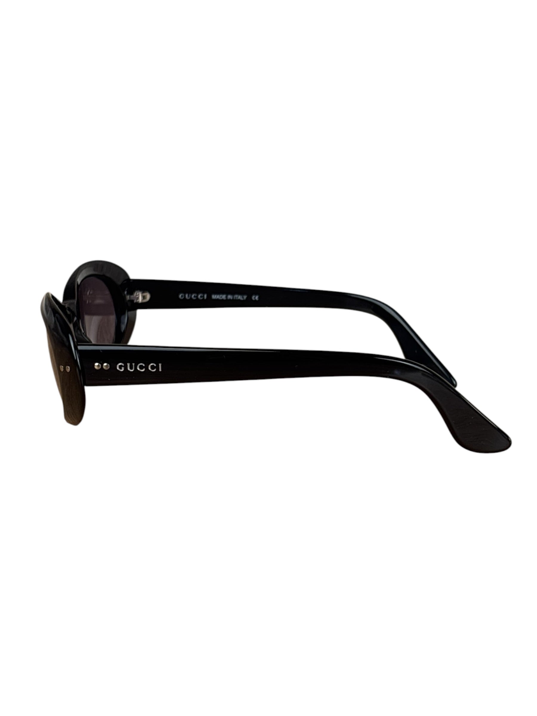 Gucci Black Oval Sunglasses ssed