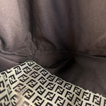 Fendi Vintage FF Canvas Print Zip Shoulder Tote