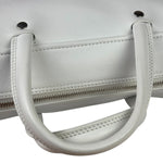 Balenciaga White Leather Triangle Two-Way Bag