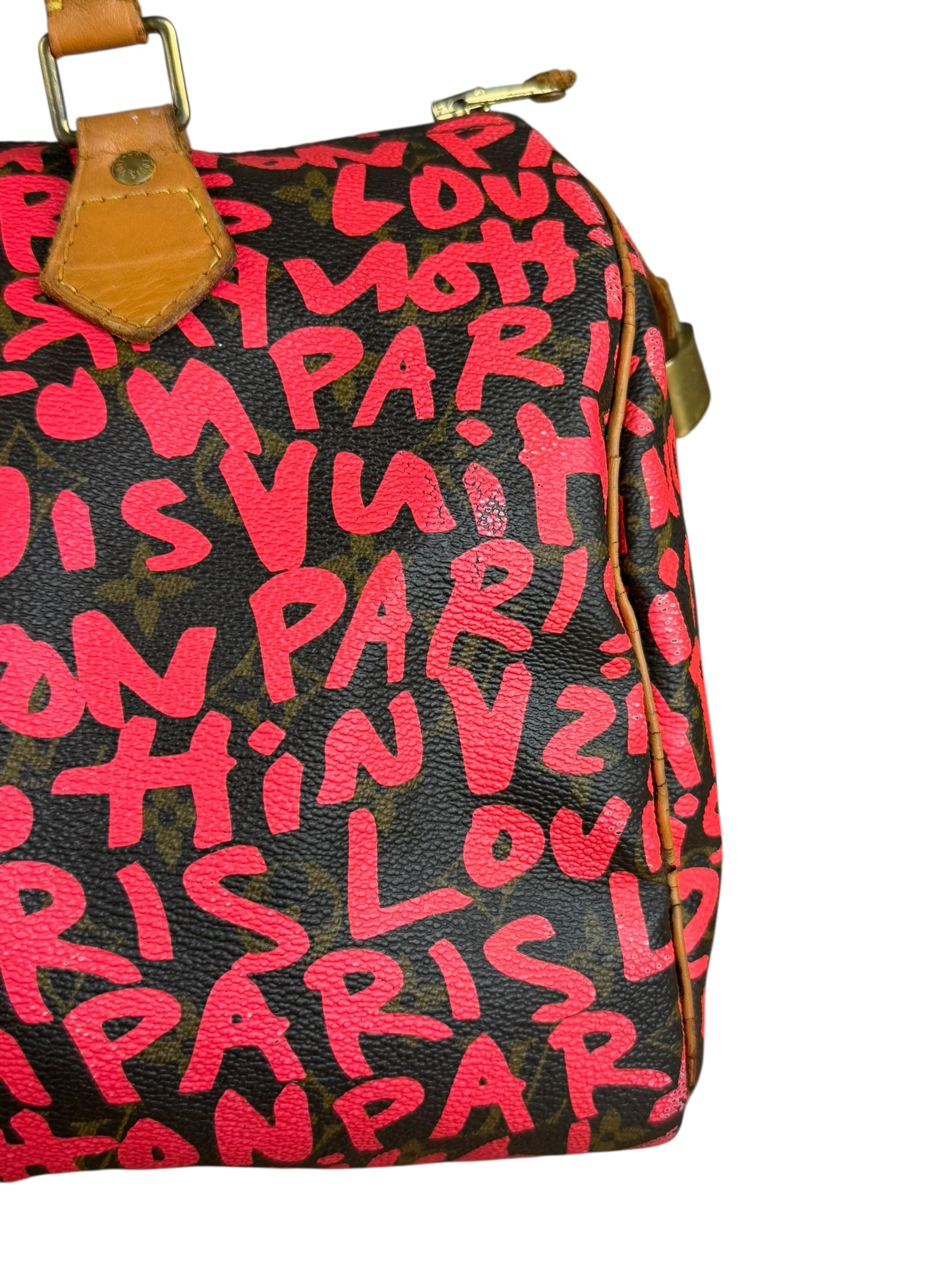 Louis Vuitton x Stephen Sprouse Graffiti Speedy 30 Pink