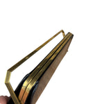 Saint Laurent Black Patent Date Charnière Minaudière Clutch