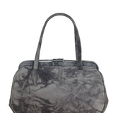 Prada Lux Grey Scamosciato Tie Dye Clutch Top Handbag