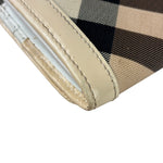 Burberry Cream Nova Check Penrose Continental Long Wallet