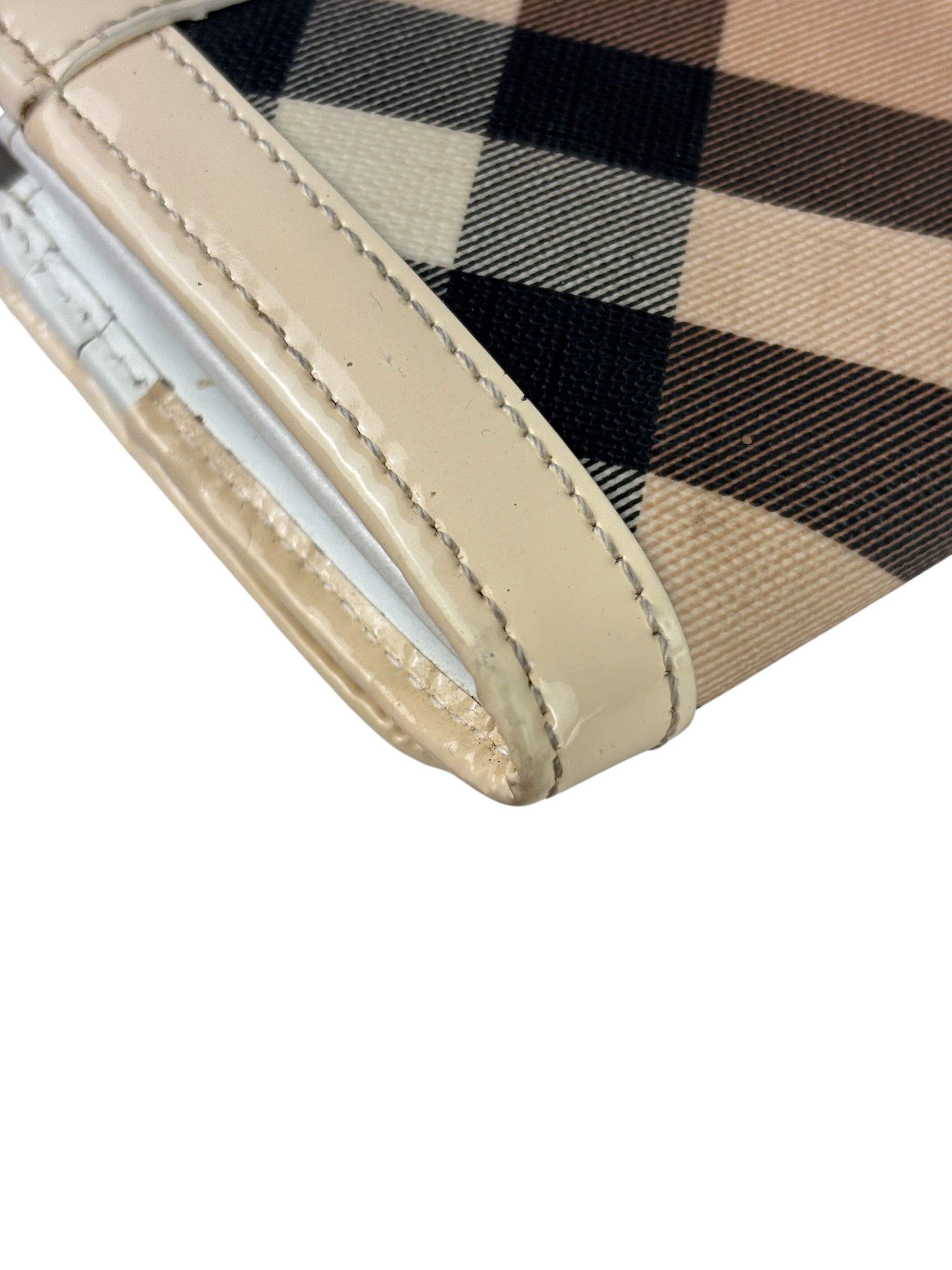 Burberry Cream Nova Check Penrose Continental Long Wallet