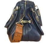 Chloe Night Blue Leather Medium Paraty Military Hand/Shoulder Bag