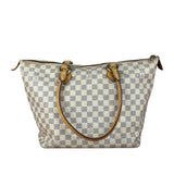 Louis Vuitton Vintage Monogram Damier Azur Saleya Shoulder Tote Bag
