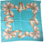 Tiffany & Co. Ribbon & Crystal-Accented Bow Motif Silk Scarf
