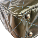 Chanel Green Quilted Patent Leather Reissue XL Tote 2011