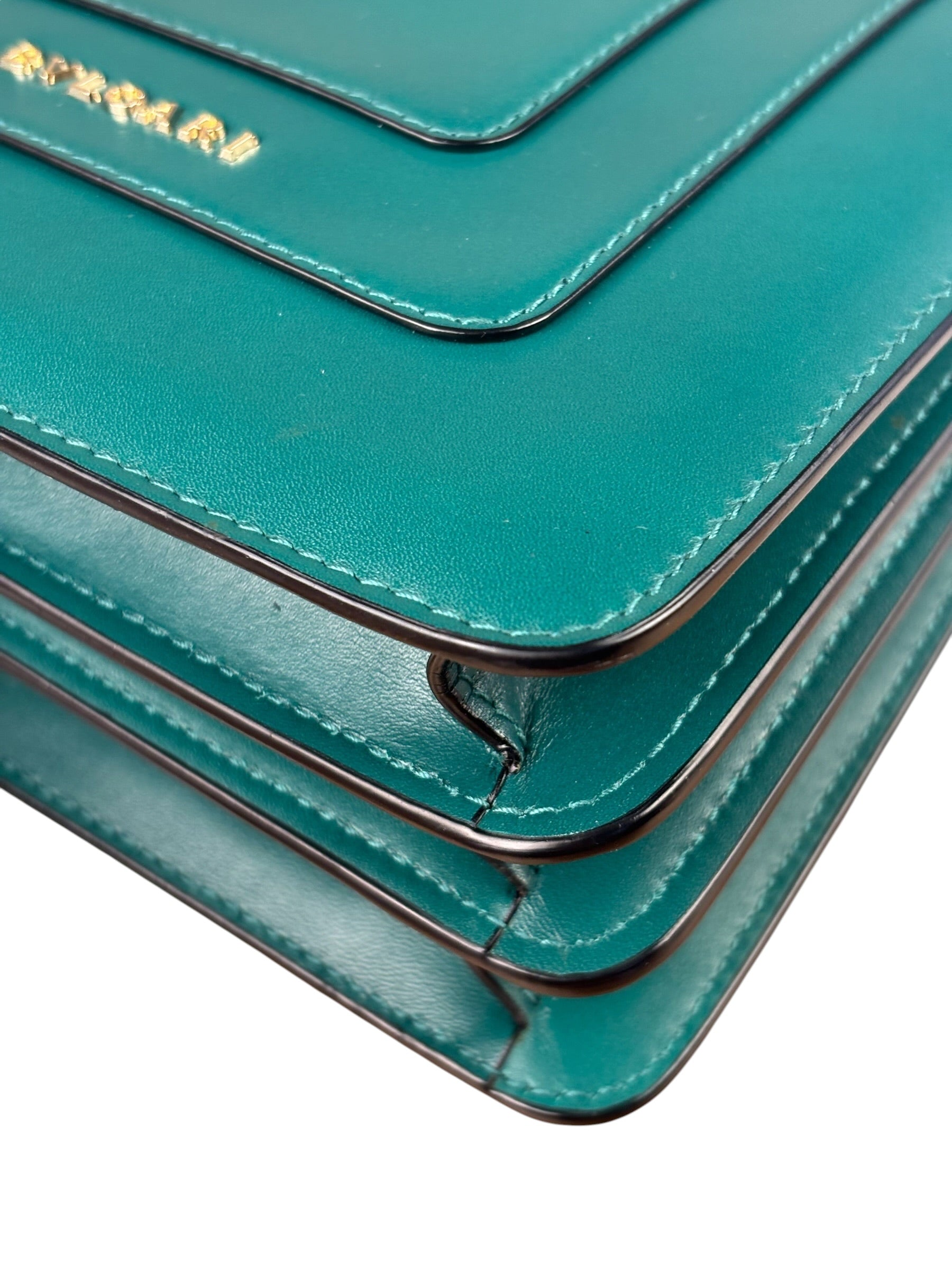 BVLGARI Serpenti Forever Mini Top Handle Bag Green